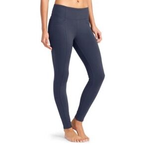 Athleta Metro High Waisted Legging Pant Dark Gray Women's Size S Pockets Yoga